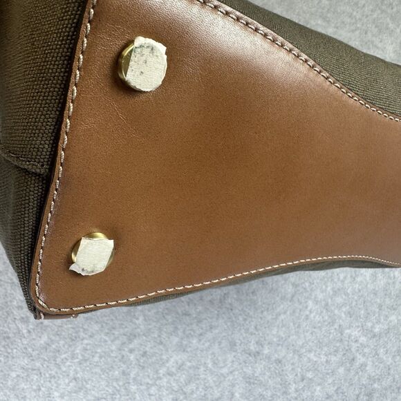 Michael Kors Raven Large Canvas Shoulder Bag Tote‎ Signature Green Signature NEW - Picture 5 of 16